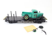 LGB Spur G Güterwagen Autotransportwagen 4159 beladen mit Oldtimer