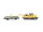 Märklin H0 2x Güterwagen Kranschutzwagen 6709 DB und Gleisbauwagen (Selbstbau)