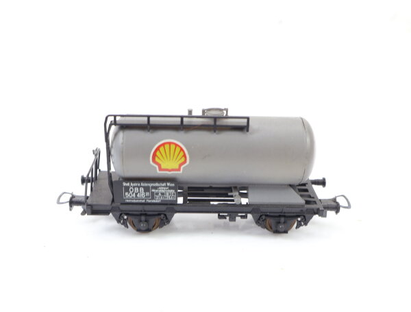 Liliput 250 01 H0 Güterwagen Kessselwagen "Shell Autria" 504 416 ÖBB grau / AC
