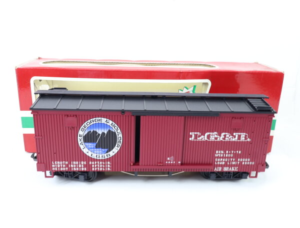 LGB Spur G 4267 Güterwagen Lake George & Boulder  / Sound OVP