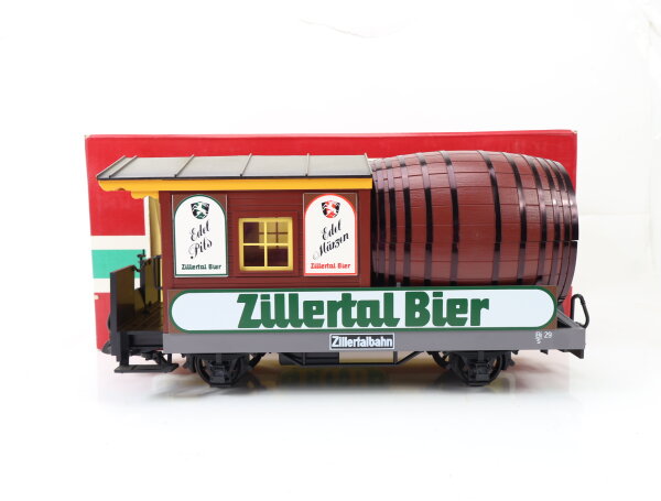 LGB Spur G 3042 Güterwagen Bierwagen Fasswagen "Zillertal Bier" Bi 29 OVP
