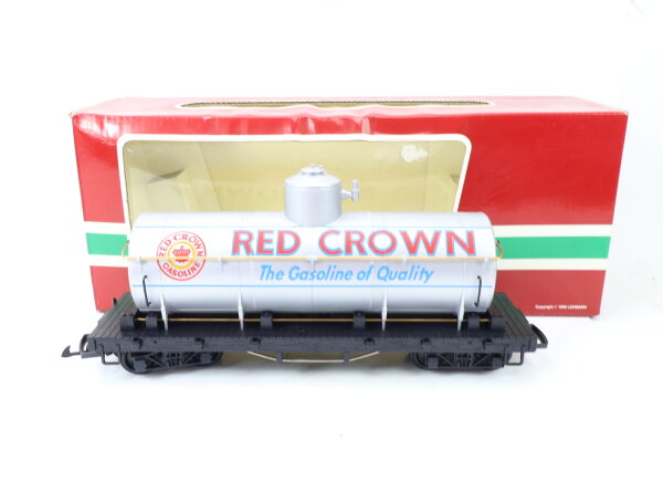 LGB Spur G 4180 US Güterwagen Kesselwagen "RED CROWN" Gasoline / OVP