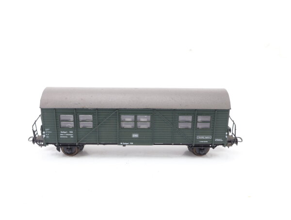 Roco H0 46211/4333b Güterwagen Bauzugwagen Wohn- u. Schlafwagen 7618 grün DB /AC