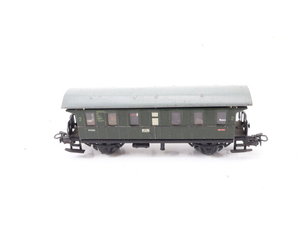 Märklin H0 4002 Personenwagen Donnerbüchse 2. Klasse Bi grün / Blech Licht