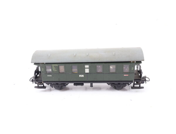 Märklin H0 4002 Personenwagen Donnerbüchse 2. Klasse Bi grün / Blech Licht