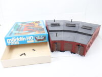 Märklin H0 7288 Gebäude Lokschuppen Ringlokschuppen 3-ständig / Licht