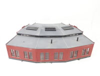 Märklin H0 7288 Gebäude Lokschuppen Ringlokschuppen 3-ständig / Licht