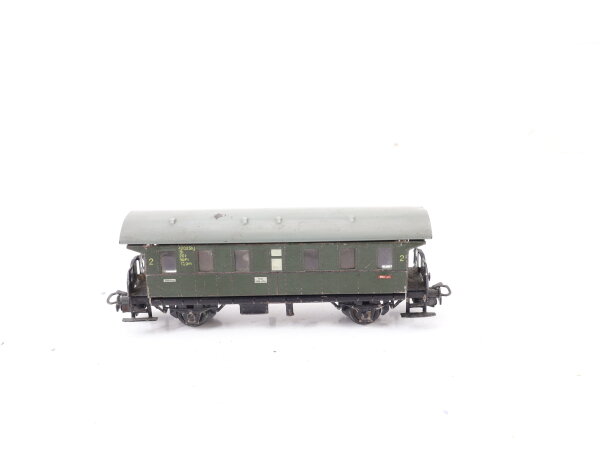 Märklin H0 4002 Personenwagen Donnerbüchse 2. Klasse Bi grün / Blech