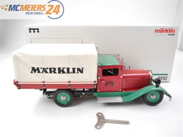 Märklin 1992 Modellauto LKW Lieferwagen Pritsche Plane "Märklin" / Metall E590A