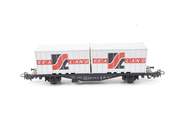 Märklin H0 4664 Güterwagen Containertragwagen mit 2 Container SEA 042 0 606-4 DB