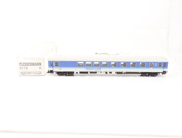 Fleischmann H0 5178K Personenwagen Bistrowagen IR 1.Kl. 94 002-2 DB / Licht NEM