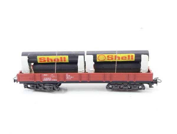 Primex H0 4594 aus Set Güterwagen Niederbordwagen mit Ladung 398 0 220-1 DB