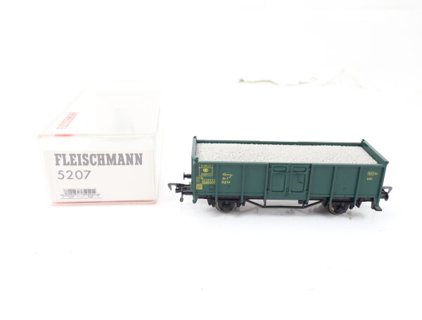 Fleischmann H0 5207 Güterwagen Hochbordwagen m. Ladegut 2289171 SNCB / OVP