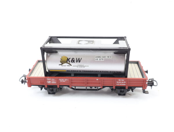 Märklin H0 4423 offener Güterwagen Niederbordwagen mit Ladegut 323 1 791-8 DB