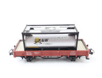 Märklin H0 4423 offener Güterwagen Niederbordwagen mit Ladegut 323 1 791-8 DB