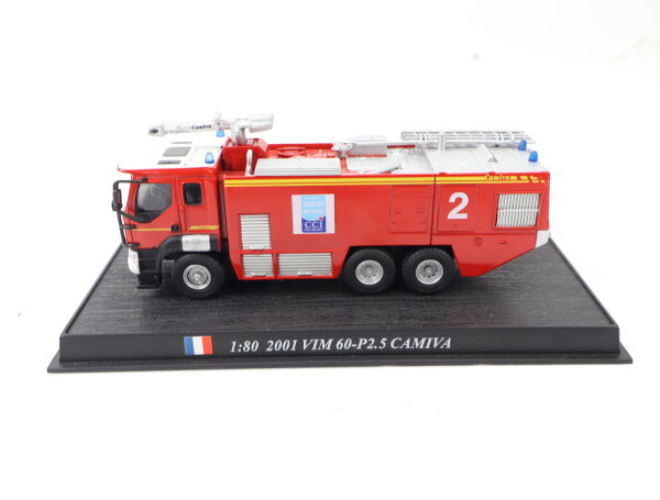 Del Prado Modellauto Feuerwehr 2001 VIM 60-P2.5 CAMIVA Frankreich 1:80