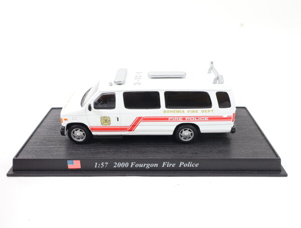 Del Prado Modellauto Feuerwehr 2000 Fourgon Fire Police Einsatzfahrzeug USA 1:57