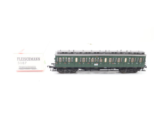 Fleischmann H0 5087 K Personenwagen Abteilwagen 3. Klasse 41 811 DRG / NEM Licht