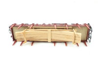 Märklin H0 4694 offener Güterwagen Rungenwagen mit Holzladung 3335018-1 DB / NEM