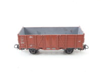 Trix Express H0 3414 offener Güterwagen Hochbordwagen 63 001 DB grau / Guss AC