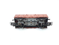 Trix Express H0 3414 offener Güterwagen Hochbordwagen 63 001 DB grau / Guss AC