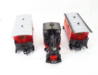 LGB Spur G 2010 3000 5003 Dampflok Stainz + 2x Personenwagen 3. Kl. + Trafo etc.