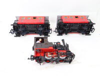 LGB Spur G 2010 3000 5003 Dampflok Stainz + 2x Personenwagen 3. Kl. + Trafo etc.
