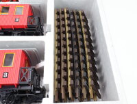 LGB Spur G 2010 3000 5003 Dampflok Stainz + 2x Personenwagen 3. Kl. + Trafo etc.