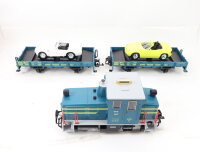 LGB Spur G 70520 Startset 20-tlg. Autotransportzug mit 2x Modellauto / OVP