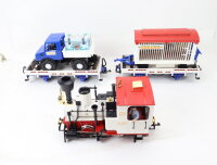 LGB Spur G 21988 Startset 15-tlg. Güterzug "Circus" mit Dampflok und Trafo / OVP