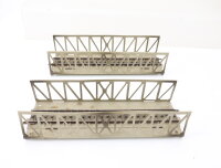 Märklin H0 7162 2x Brücke Gitterbrücke Kastenbrücke für M-Gleis / Blech