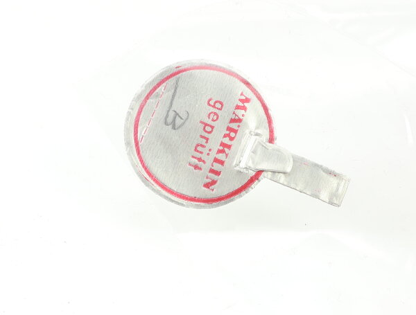 Märklin H0 Zubehör Prüfplakette Prüfsiegel rot