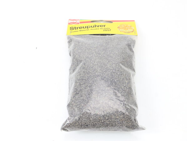 Busch 7057 Streupulver grau für Steine, Felsen & Böden Streumaterial 40gOVP