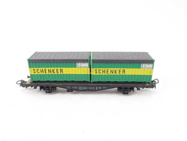 Märklin H0 4664 Güterwagen Containertragwagen mit 2 Container 042 0 606-4 DB