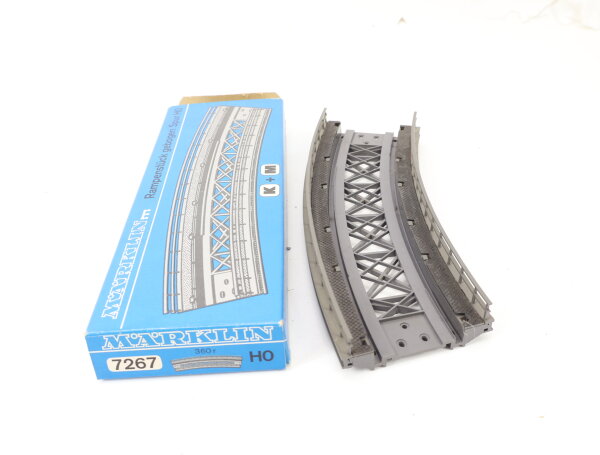 Märklin H0 7267 Gebogenes Rampenstück für M-Gleis u. K-Gleis 360r OVP
