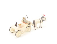 Preiser H0 30451 Figur Hochzeitskutsche offen mit 4 Figuren 1:87