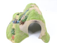 Noch H0 Tunnel Bergtunnel Bogentunnel 1-spurig mit Wasserlauf und Figuren