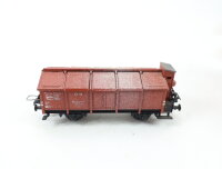Trix Express H0 3424 Güterwagen Klappdeckelwagen mit Bremserhaus 80913 DB / Guss