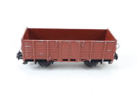 Trix Express H0 3414 offener Güterwagen Hochbordwagen 63 001 DB grau / Guss