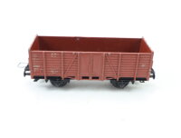 Trix Express H0 3414 offener Güterwagen Hochbordwagen 63 001 DB grau / Guss