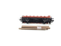 Trix Express H0 3436 Güterwagen Rungenwagen mit Brhs. und Stammholzladung / Guss
