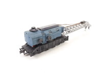 Liliput H0 210 T Güterwagen Kranwagen blau Essen 734 054 DB für Trix Express