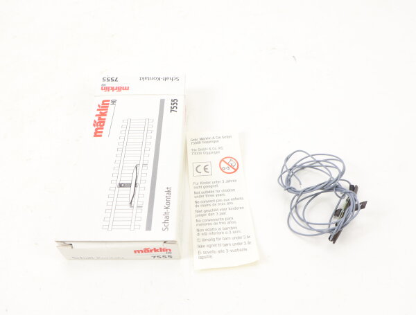 Märklin H0 7555 Gleiszubehör Reed Kontakt Schalter für C+K Gleis OVP