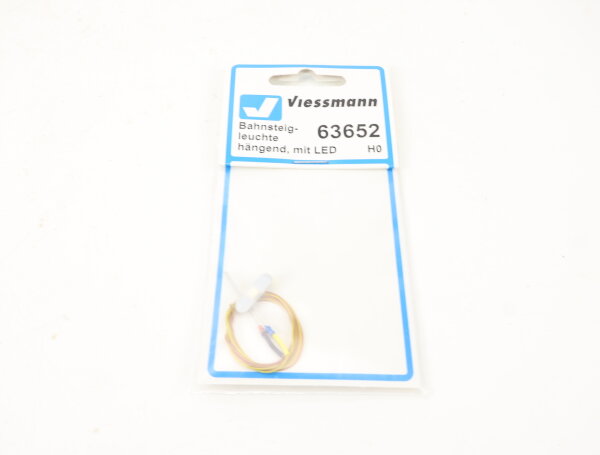 E474 Viessmann H0 63652 Lampe Leuchte Bahnsteigleuchte hängend / LED OVP