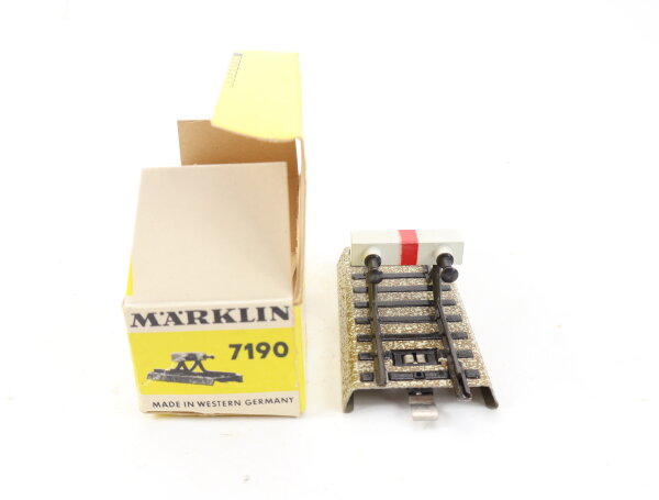 Märklin H0 7190 Gleismaterial M-Gleis Prellbock / OVP