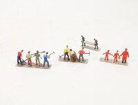 Spur H0 Figuren-Set 11-tlg. Bauarbeiter Hotelpagen Krankenträger Konvolut in Box