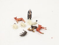Spur H0 Figuren-Set Schäfer mit Hirtenhund kleiner...