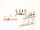 Spur H0 Figuren-Set Mischung aus Reisenden Arbeiterpersonal und Boxencrew 1:87