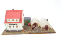 Auhagen H0/TT 12235 Gebäude Diorama kleine Gärtnerei mit Anbau + Gewächshäusern