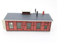 Auhagen TT 13233 Gebäude Lokschuppen 2-ständig - gebaut